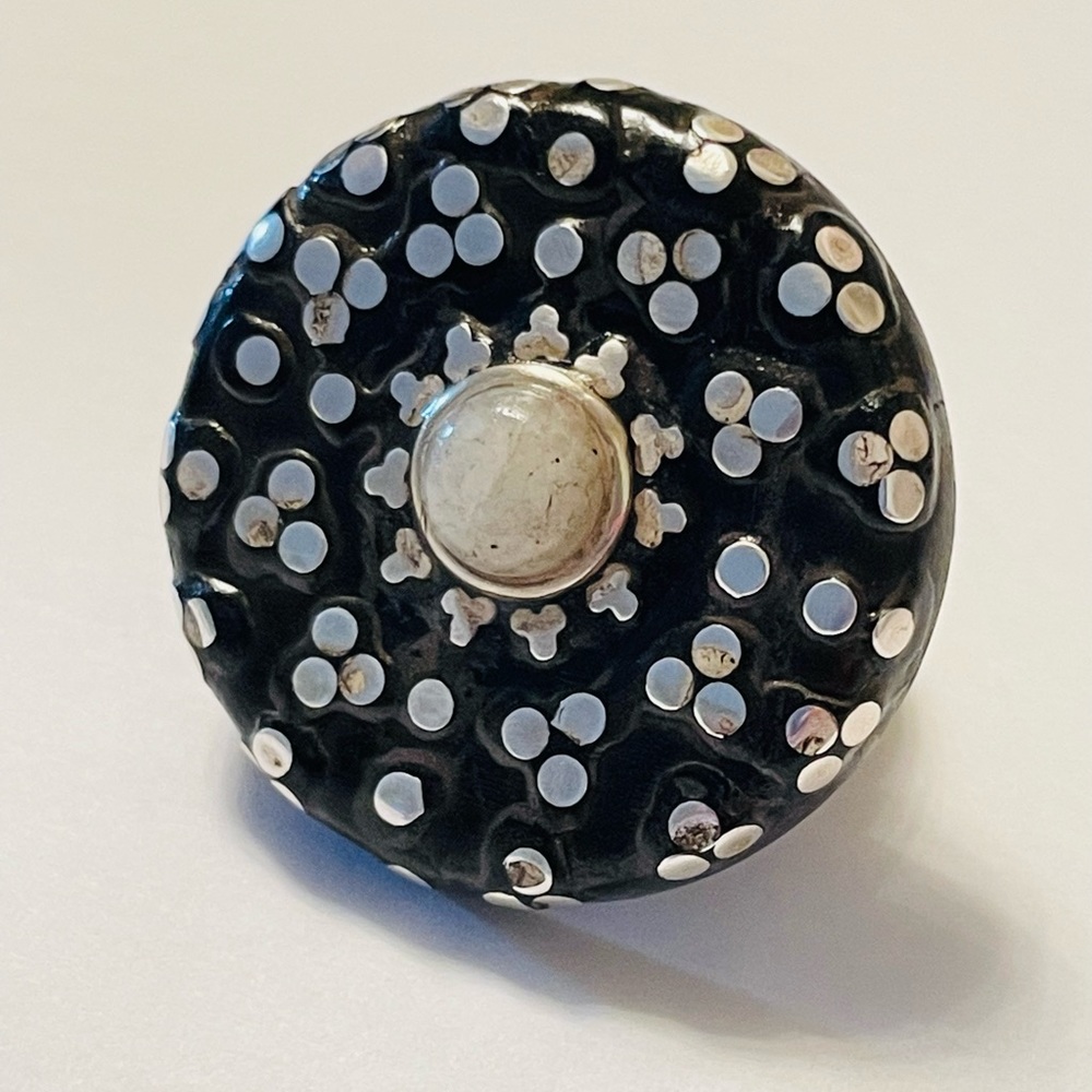 Handmade Wood and Sterling Silver Ring